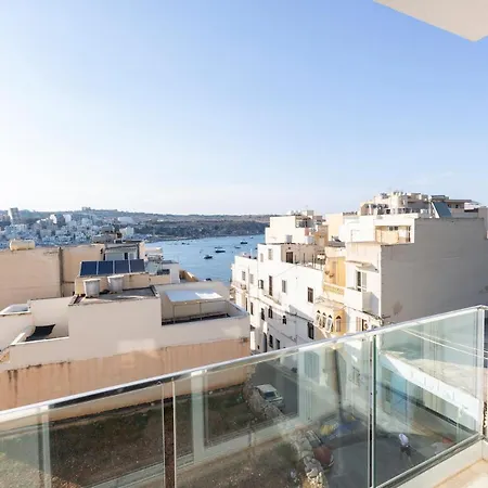 Designer 1br Studio With Comfy Sofa And Views By 360 Estates St Paul's Bay
